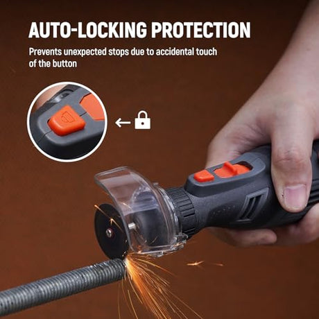 DEPSTECH Cordless Rotary Tool Kit, 8V 2.5Ah Larger Battery, 5-Speed 30000RPM Max, LED Work Light, Power Multi Tool 47Pcs Durable Accessories Set for DEPSTECH