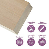 Basswood Carving Blocks Large 4x4x2 inch Wood Blanks DIY Wood Signs for Crafts by Craftiff Craftiff