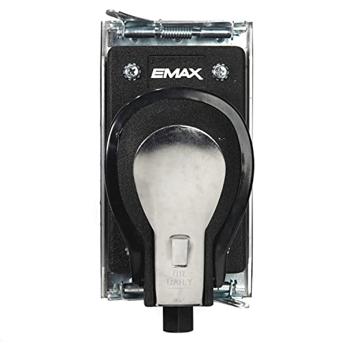 EMAX Air Jitterbug Random Orbital Sander - 3-1/2" x 6-3/4" Pneumatic Orbital Sanding Tool with Thick Rubber Pad & 7,000 Max RPM - EATJS80S1P EMAX