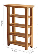 AirAds Dollhouse 1:12 Scale Dollhouse Miniature Furniture Bookcase Unfinished Wood Air-Ads Supplies