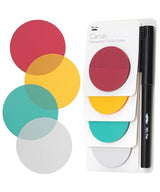 Mr. Pen- Transparent Sticky Notes, 200 Pcs, Candy Colors, Round Translucent Sticky Notes, Sticky Note Tabs, See Through Sticky Notes Transparent, Mr. Pen