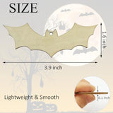 30pcs Unfinished Halloween Bat Wood DIY Crafts Cutouts Wooden Bat Shaped Hanging Ornaments for Halloween Party Haunted House Decorations JEKEJIAJIU