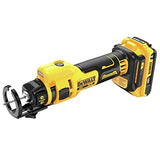 DEWALT 20V MAX Drywall Cutting Tool, Cut Out Tool, 2 Batteries and Charger Included (DCE555D2) DEWALT