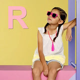 12 Inch Wooden Letter R, 1/4 Inch Thick Large Unfinished Wood Letter for Home Wall Decor, DIY Crafts DOMG