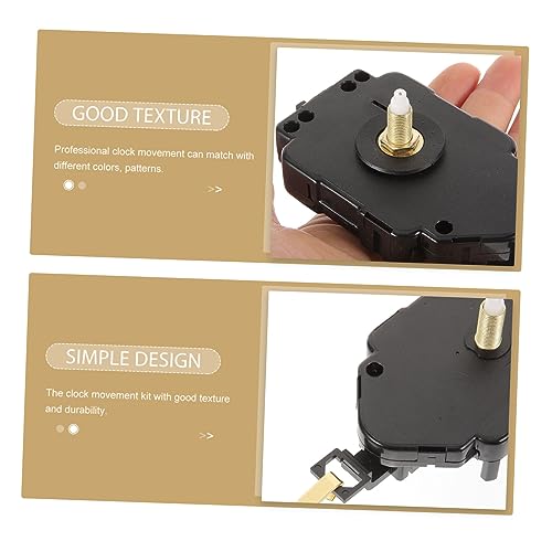 Veemoon 1 Set Pointer Walnut Suite Metal Sports Mechanical Accessories Set Pendulum Second Hand Iron Mute Clock Wall Clock Motor Quartz Clock Veemoon