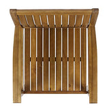 Christopher Knight Home Teague Outdoor Acacia Wood Dining Chairs (Set of 2), Teak Finish Christopher Knight Home