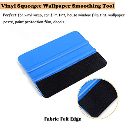 EHDIS 10pcs Vinyl Squeegee Felt Edge Squeegee Wallpaper Smoothing Tool Window Tint Squeegee 4 Inch Car Vinyl Scraper Decal Applicator Window Tint - WoodArtSupply