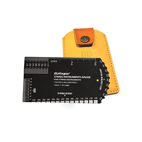 NEW Guitar Ruler String Action Ruler Gauge Tool, Fret Rocker Luthier Tool Guitarist Gift, Guitar Set Up Tool Kit for Electric Bass Acoustic Guitar Bavane