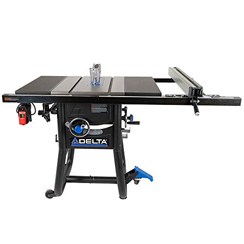 Delta 36-5000T2 Contractor Table Saw with 30" Rip Capacity and Steel Extension Wings Delta