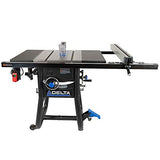 Delta 36-5000T2 Contractor Table Saw with 30" Rip Capacity and Steel Extension Wings Delta