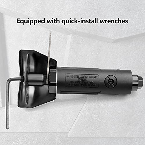 YON.SOU. Air Cut Off Tool with 2 pcs 3-inch Die Grinder Cut-Off Wheels, Pneumatic Metal Sheet Cutting Tool, Heavy Duty Air Cutter Cutoff Tool YON.SOU.