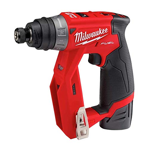 Milwaukee 2505-22 M12 Fuel Installation Drill/Driver Kit, Compact, Forward/Reverse Switch, Keyless Chuck, LED Light, Variable Speed Milwaukee