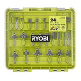 RYOBI 24-Piece Router Bit Set with CASE RYOBI