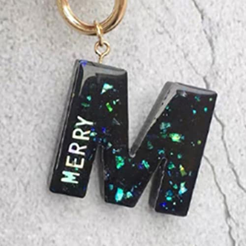 Ankexin English Letters Glitter Sequins Flakes Resin UV Epoxy Mold Fillings Nail Decor Ankexin