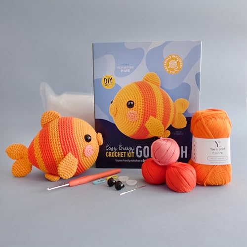 Easy Breezy Crochet Kit Goldfish - WoodArtSupply