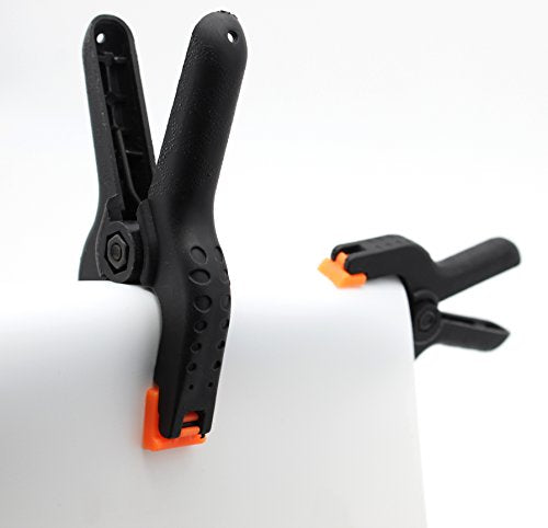 Tueascallk 9" Heavy Duty Nylon Spring Clamps, Woodworking Clamp, for Home Improvement and Photography Projects, The Maximum Opening of the Jaw is Tueascallk