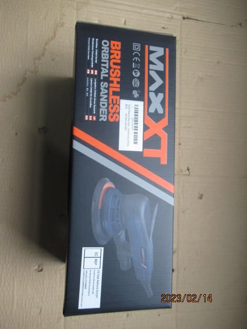 MAXXT Electric 5mm Random Orbital Sander Brushless 350W 3A Multi-function Variable Speed Electric Corded Orbital Sanders Machine with 10 Sanding MAXXT