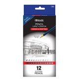BAZIC Drawing Sketching Pencil Set, 6B 5B 4B 3B 2B B HB F H 2H 4H 6H, Professional Graphite Sketch Kit Pencils for Adults Artists (12/Pack), 1-Pack BAZIC Products