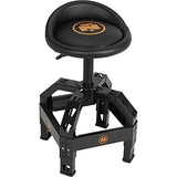 Northern Tool XL Series Oversized Adjustable Swivel Shop Stool with Backrest - Steel, 400-Lb. Capacity, 27 1/2 to 32in. Seat Height Northern Tool + Equipment