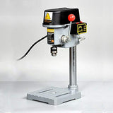 110V 340W 0-16000rpm 3-Speed Heavy Duty 1-10mm Bench Drill Press Workshop Mounted Drilling Chuck Drilling Stand Chuck Adjust Metal Wood Plastic Open Gdrasuya
