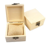 LONMAIX 2Pcs/PACK Unfinished Wood Box Gift Wooden Box for your Gift Jewelry Watch (Wooden Box-2PCS/PACK) LONMAIX