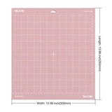 Nicapa Fabric Grip Cutting Mat for Cricut Maker 3/Maker/Explore 3/Air 2/Air/One (12x12 inch,3 Pack) Fabric Adhesive Sticky Pink Quilting Replacement NICAPA