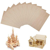 20 Pieces Basswood Sheet, 1/16 x 12 x 8 Inch Thin Plywood Wood Sheets for Crafts TDOCK