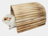 Flexible Wood Hideout - Extra Large - House, Tunnel, Ramp, Bridge, Tube for Guinea Pigs, Ferrets, Hedgehogs, Chinchillas, Small Rabbits, and Other Pulse Brands