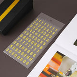 7 Sheets Mini Number Stickers for Nail Art, Self Adhesive Gold Small Glitter Alphabet Letter Sticker Set 0-9 for Epoxy Resin Casting Gift Scrapbooks Mozeat Lens