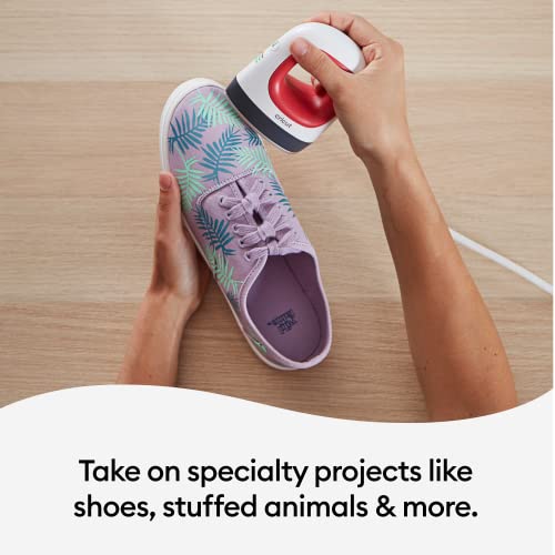 Cricut EasyPress Mini Heat Press for Pressing Small Objects like Shoes, Stuffed Animals, Hats & More, 3 Heat Settings & Precision Tip, Ceramic-Coated Cricut