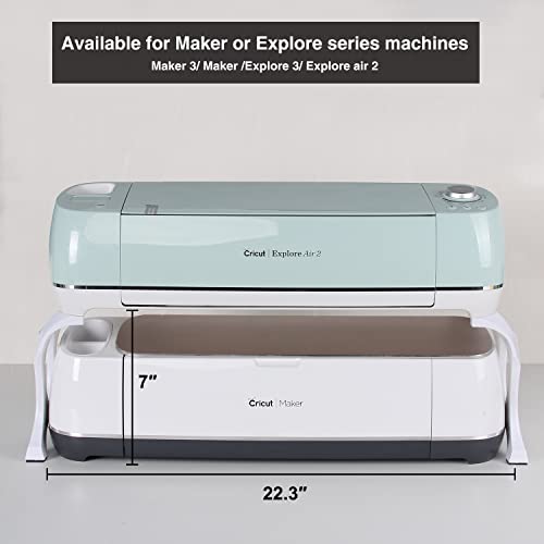 LOPASA 7'' Stand Legs Compatible with Cricut Maker 3/ Maker/Explore 3/ Explore Air 2, Cricut Double Machine, Accessories and Supplies Storage Tools LOPASA