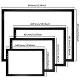 HSK A4 LED Light Box Light Pad Lock/Unlock Modes Touch Dimmer Button Dimmer 5 Level Brightness Led 7000 Lux for Tatoo,Trace, Drawing,Animation, HSK