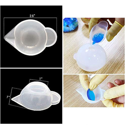 Silicone Resin Measuring Cups Tool Kit, 6PCS 100ml measuring cups,6PCS Mixing Cups,3pcs Silicone Epoxy Stir Sticks, for Epoxy Resin Non Stick Stir - WoodArtSupply