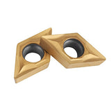 CNC Carbide Tips, Carbide Inserts, 10pcs Inserts Blade Cutter Lathe Turning Tool With Box for Steel Stainless Steel Finishing Semi-finishing and Yosoo