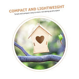 Yardwe 4 Pcs Wooden Bird House Wooden Bird Hut Natural Unfinished Wood Birdhouse Unfinished Birdhouse to Paint Artificial Birds House Bird House Yardwe