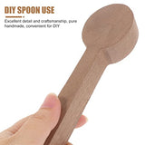 ULTNICE DIY Kits 4pcs Walnut Wood Carving Spoon Blank Unfinished Wooden Craft Whittling Kit for Whittler Starter DIY Kits ULTNICE