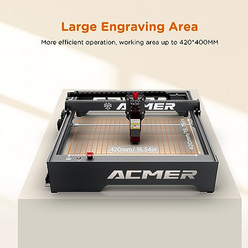 ACMER P1 Laser Engraver, 10W Output Laser Cutter, 50W Laser Engraving Machine, DIY CNC Laser Cutter and Engraver Machine for Wood, Metal, Acrylic, ACMER