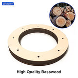 Worown 6 Pack Wooden Wreath Form, 8 inches (Outer Diameter) Wooden Wreath Frame, 5mm Thickness Wood Wreath Ring for Creating Beautiful Floral Worown