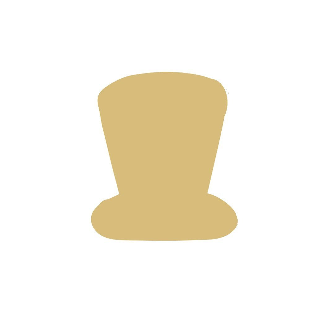 Top Hat Cutout Top Hat Unfinished Wood Door Hanger Holiday Decor MDF Shaped Canvas Style 3 Diverse Woodworking