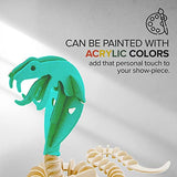 Hands Craft DIY 3D Wooden Puzzle – 6 Assorted Wild Animals Bundle Pack Set Brain Teaser Puzzles Educational STEM Toy Adults and Kids to Build Safe Hands Craft