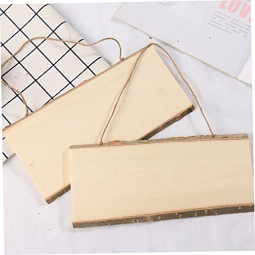 MAGICLULU 2 Pcs Unfinished Wood Sign Hanging Message Board Sign for Front Door Wood Wall Front Door Sign Wall Hanging Board Arts and Crafts for Kids MAGICLULU