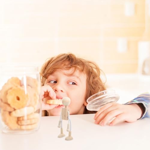 ARTIBETTER Wooden Peg Dolls Unfinished Doll Bodies Paintable Wood Peg Bodies Figures for DIY Arts Crafts Party Favor Gifts 3PCS ARTIBETTER