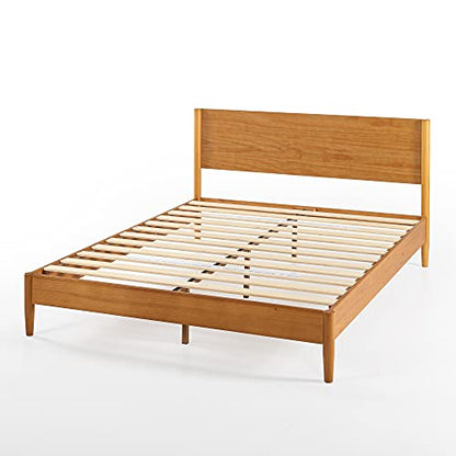 ZINUS Allen Mid Century Solid Wood Platform Bed Frame - Stylish, Easy Assembly, No Box Spring Needed, King Size - WoodArtSupply