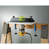 Rockler Trim Router Table – Adjustable Table Router - Best Router Table w/ Pre-Drilled Holes on Back - Router Table w/ High-Visibility Bit Guard, ROCKLER