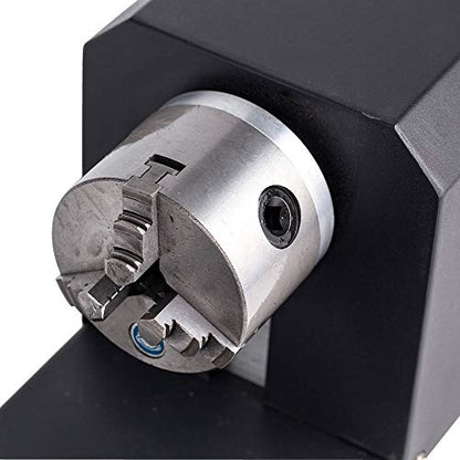 Cloudray CNC Chuck Rotation Axis Rotary Attachment Rotate Engraving for Cutting Machine (Chuck Rotation Axis + 3 Phase Stepper Motor) - WoodArtSupply