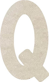 6 Inch Wooden Letter Q Small Kids Craft, Unfinished Wood Alphabet Letters for Nursery Room Decoration, Wall Hanging DIY NEXTCraft