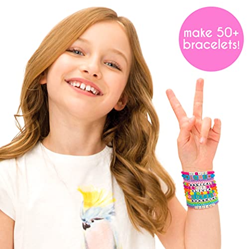 Just My Style Alphabet Beads Bracelet Making Studio By Horizon Group USA, Make 50+ Custom Bracelets With Over 2000+ Premium Beads, Includes Storage Just My Style