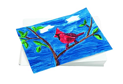 Colorations Art Paper, 9" x 12" Painting & Craft Paper, Finger Paints, Watercolor, Tempera, Drawing, Art Room & Homeschool Crafts 100 sheets Colorations