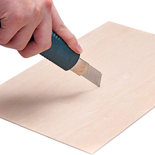 5 Pack 300x200x1.5mm Basswood Plywood Thin Wood Sheets for Craft DIY Project