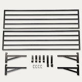 StoreYourBoard 2 Pack Heavy Duty Garage Wall Shelves, 1' x 4' Wall Mount Storage Shelf with Hooks, Holds 200 lbs Each StoreYourBoard